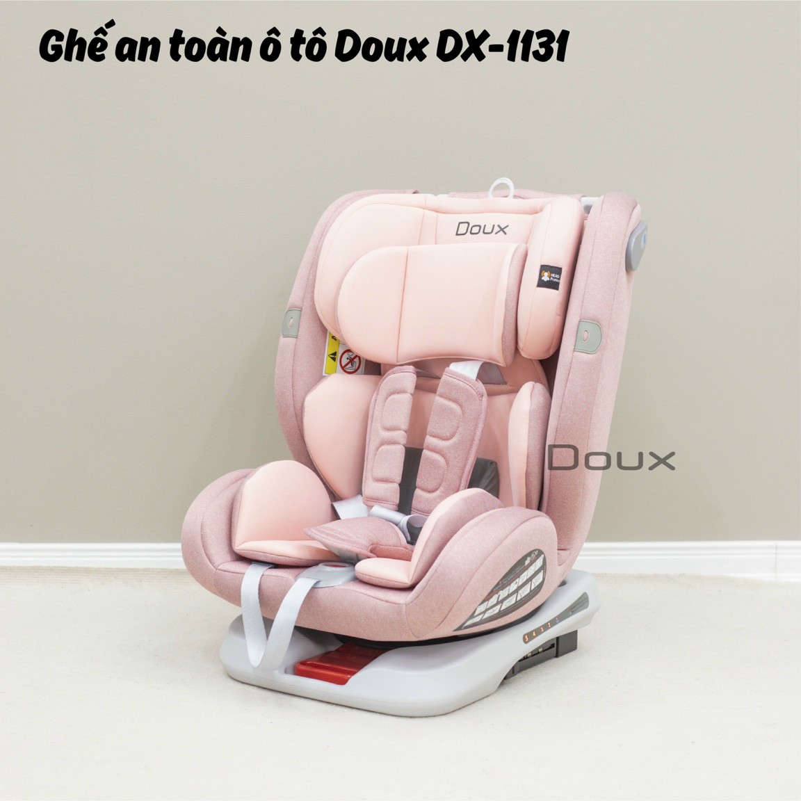 Ghế ngồi ô tô DOUX an toàn cho bé, ghế ngủ xoay 360 cho bé