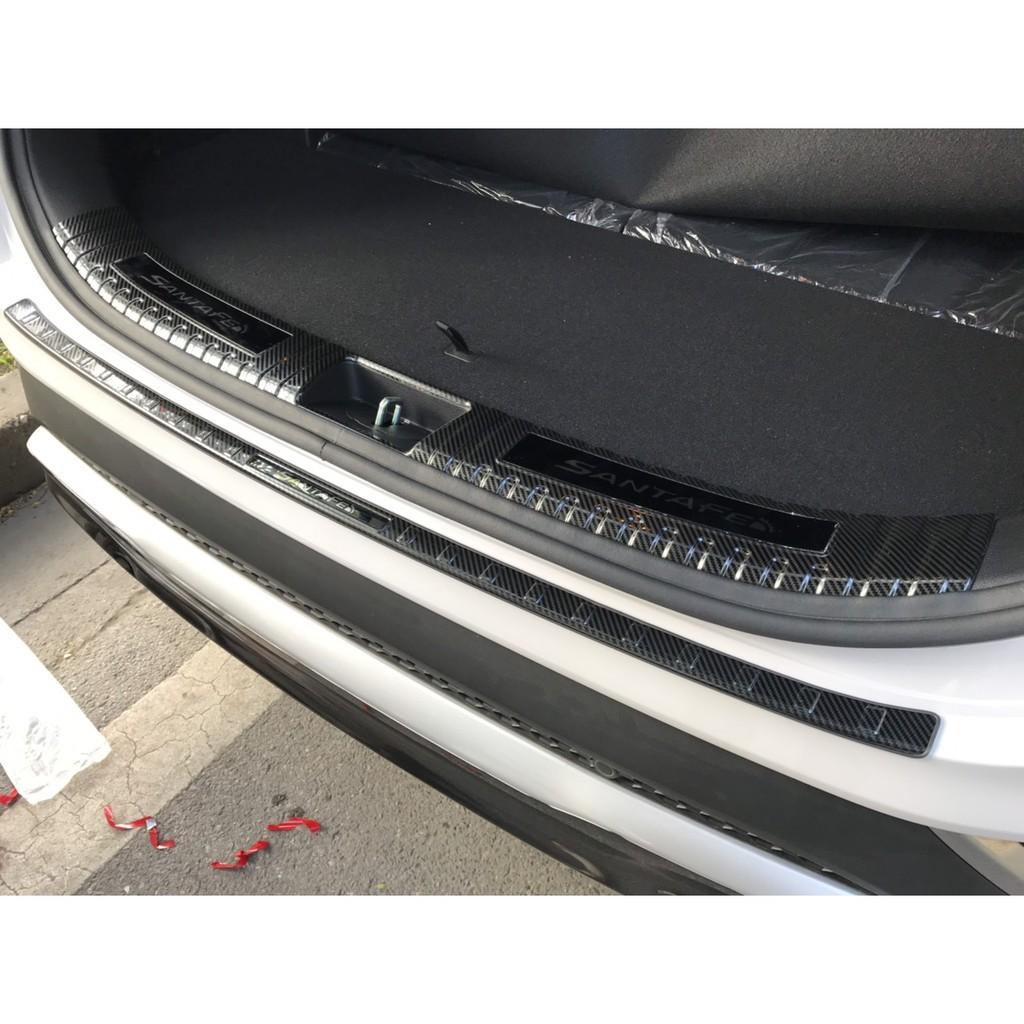 Ốp Bậc Cốp Dành Cho Xe Hyundai SantaFe 2019 2020 2021- 2 chi tiết