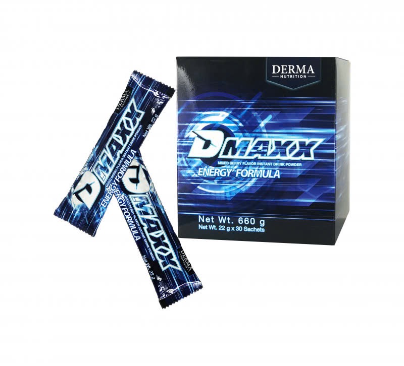 DMAXX thức uống bổ sung vitamin năng lượng có đường DAMODE 16 gói dùng thử màu xanh