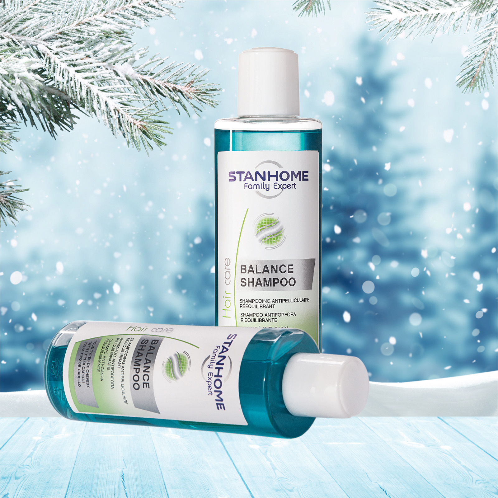 Dầu gội làm sạch giảm gàu vảy nến viêm da đầu và giảm ngứa da đầu Stanhome Balance Shampoo 200ml