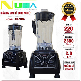 Máy xay sinh tố công nghiệp 2380W Ladomax chống rung ồn, inverter tiết kiệm điện, chân đế nhôm tản nhiệt tốt, moto lõi đồng, xay rau má, xay đá, sinh tố...có linh kiện thay thế - Hàng chính hãng
