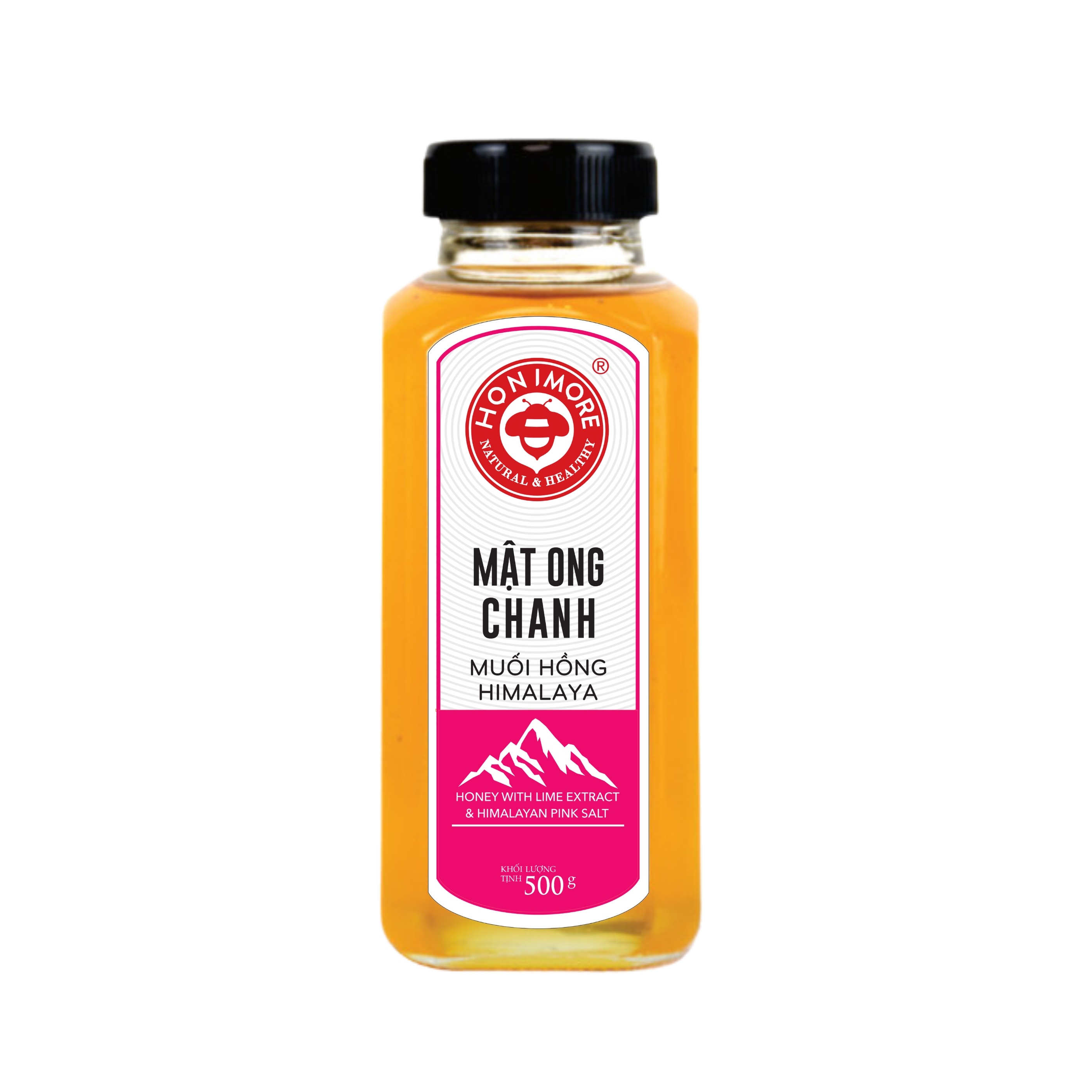 Mật ong Chanh muối hồng Himalaya - Honimore 360g - tiện lợi, tăng đề kháng