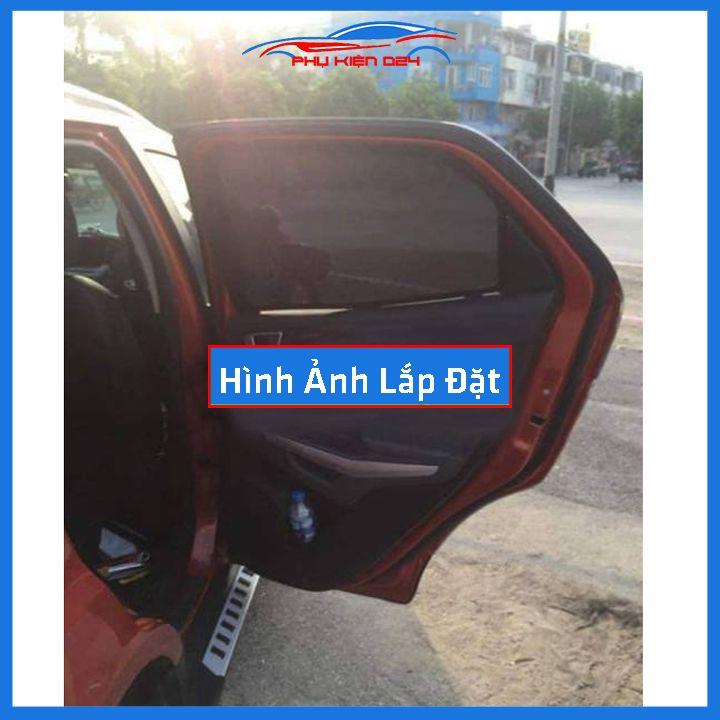 Bộ 4 rèm chắn nắng nam châm Ecosport 2016-2017-2018-2019 khung cố định chống tia UV