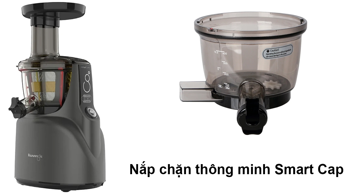 Máy ép trái cây tốc độ chậm Kuvings J80 (400ml) - Màu xám - Hàng chính hãng