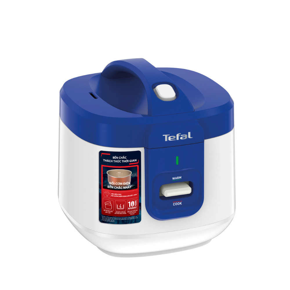 Combo Nồi cơm điện cơ Tefal RK361168 - 1.5L & Bàn ủi hơi nước Tefal Smart Protect FV4980E0 - Hàng chính hãng