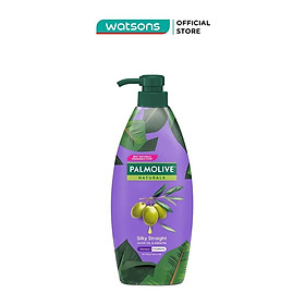 Dầu Gội Và Xả Palmolive Naturals Silky Straight Olive Oil & Keratin 600ml