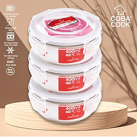 Bộ 3 hộp thủy tinh COBA