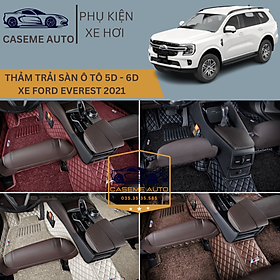 [FORD EVEREST] Thảm Trải Sàn, Lót Sàn Ô Tô 5D 6D Thiết Kế Theo Xe FORD EVEREST 2021 Chống Nước, Không Mùi - MẪU Ô VUÔNG - Hàng Chính Hãng