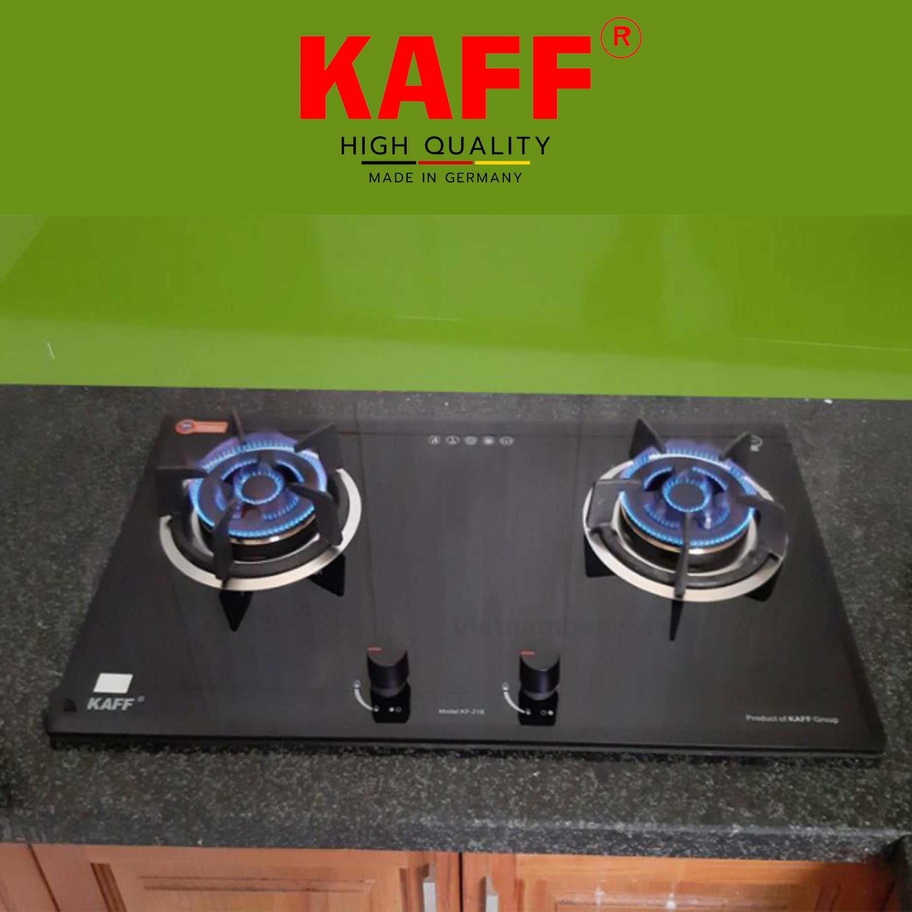Bếp ga đôi KAFF KF-218 - Hàng chính hãng