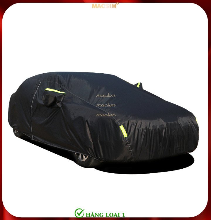 Bạt phủ ô tô bán tải Peugeot Landtrek nhãn hiệu Macsim sử dụng trong nhà và ngoài trời chất liệu Polyester - màu đen
