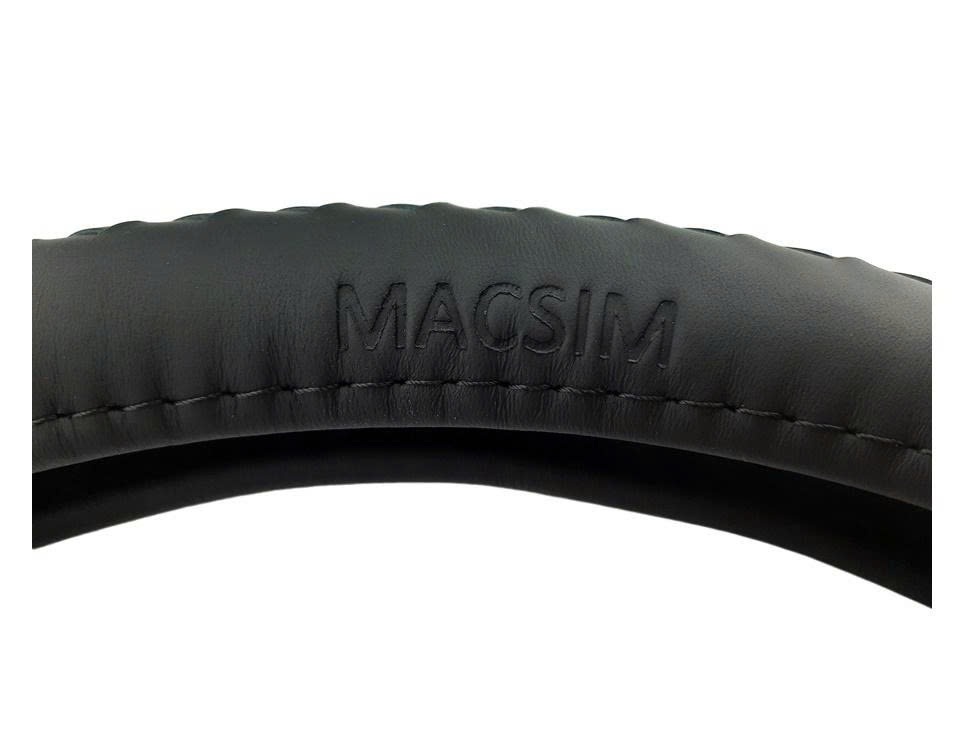 Bọc vô lăng cao cấp chất liệu da thật - Khâu tay 100% size M - nhãn hiệu Macsim mã L15T