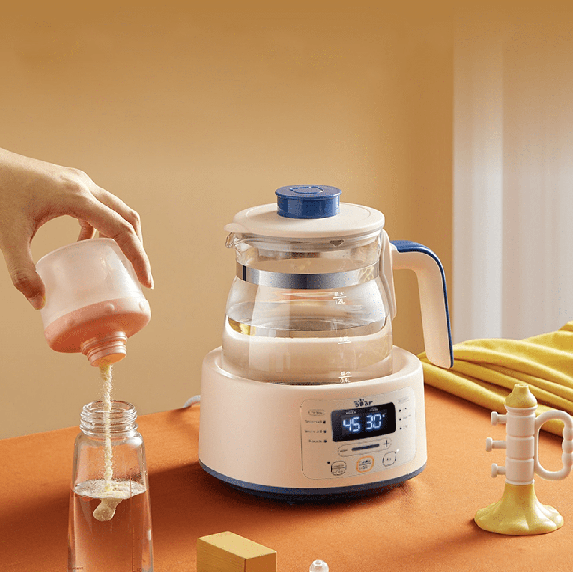 Máy đun và hâm sữa đa năng Bear TNQ-D12D1