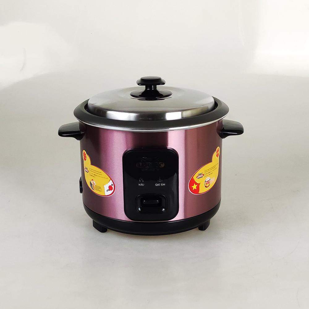 Nồi cơm điện 1.2L nắp rời Ladomax HA-7112 lòng nhôm chống dính, nấu cơm chín mềm cho 3 - 4 người ăn-hàng chính hãng