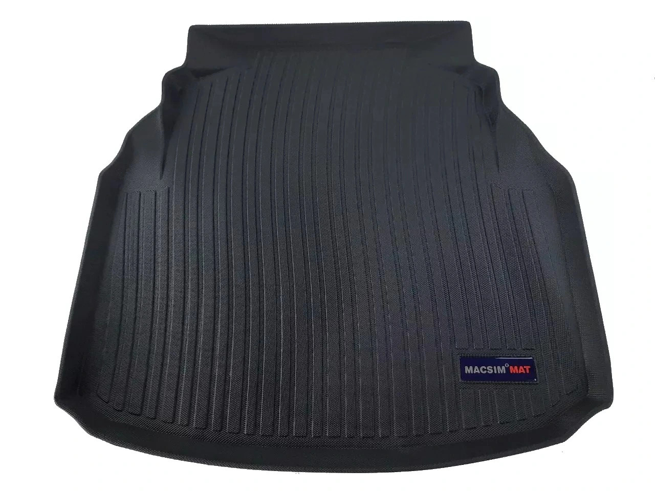Thảm lót cốp xe ô tô Mercedes C-class 2008-2014 nhãn hiệu Macsim chất liệu TPV cao cấp màu đen (018)