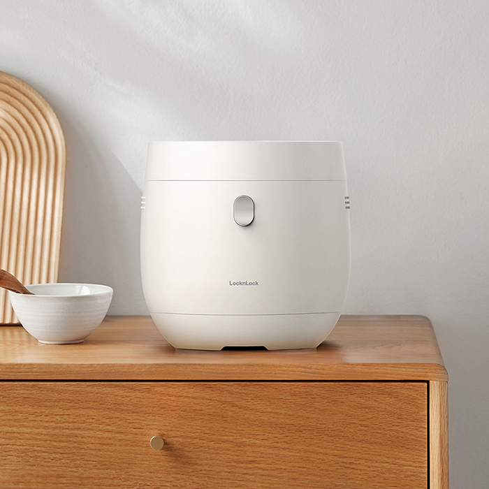 Nồi cơm điện tử LocknLock Pearl rice cooker 1L EJR376WHT, Hàng chính hãng, hẹn giờ, giữ ấm - JoyMall