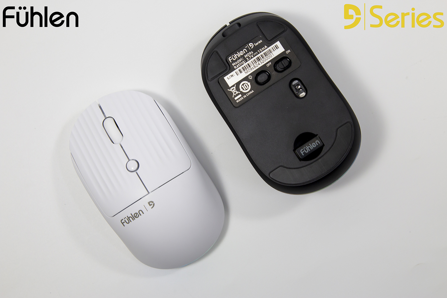 Chuột không dây Pin sạc led RGB Fuhlen M09s - Siêu bền, pin 600 mAh, Bh 2 năm- Hàng chính hãng