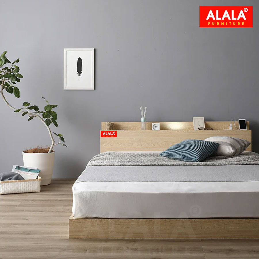 Giường thấp ALALA44 / Miễn phí vận chuyển và lắp đặt tận nơi/ Đổi trả 30 ngày/ Sản phẩm được bảo hành 5 năm từ thương hiệu ALALA/ Chịu lực 700kg