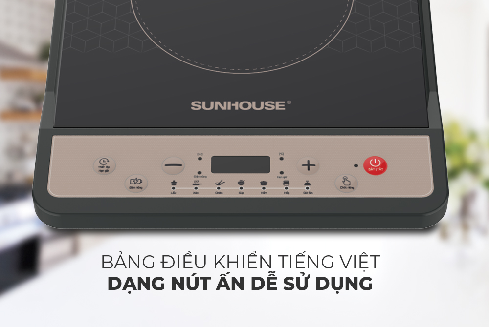 Bếp từ đơn Sunhouse SHD6160 - Hàng chính hãng, giá tốt, bảo hành 12 tháng