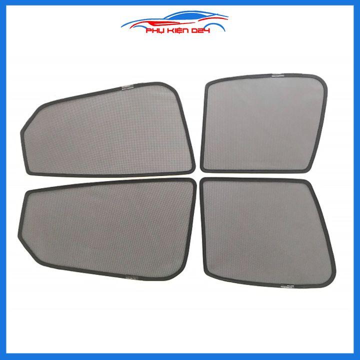 Bộ 4 rèm chắn nắng nam châm Ecosport 2016-2017-2018-2019 khung cố định chống tia UV