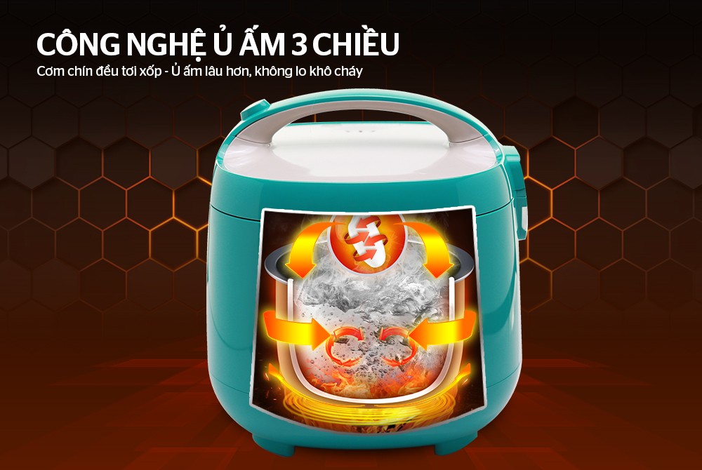 Nồi cơm điện 1.8L Sunhouse Mama SHD8652G - Hàng chính hãng