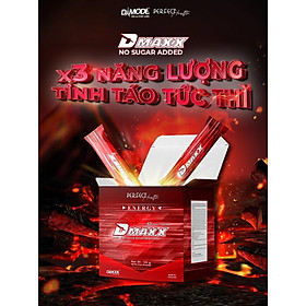 DMAXX thức uống bổ sung vitamin năng lượng không đường DAMODE 4 gói dùng thử màu đỏ