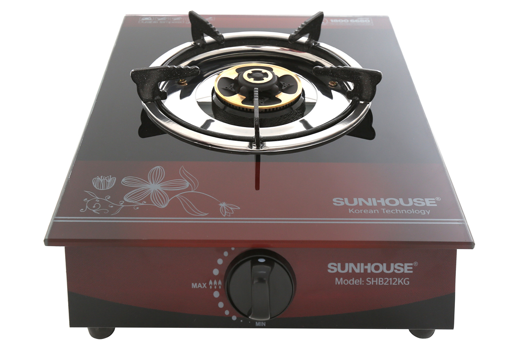 Bếp Gas Dương Đơn Mặt Kính Sunhouse SHB212KG - Hàng chính hãng