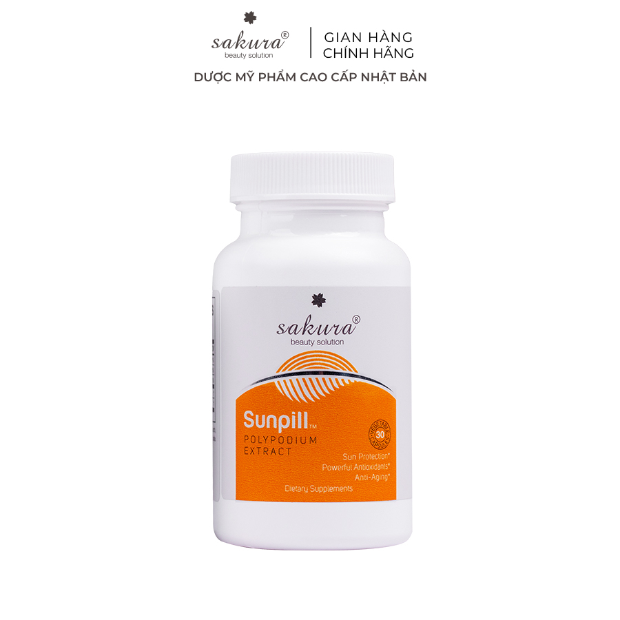 Viên uống chống nắng sinh học toàn thân Sakura Sunpill 30 viên