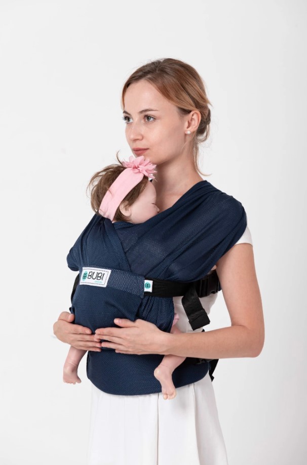Địu vải Gen 3 - Lưới thoáng khí - xanh đen