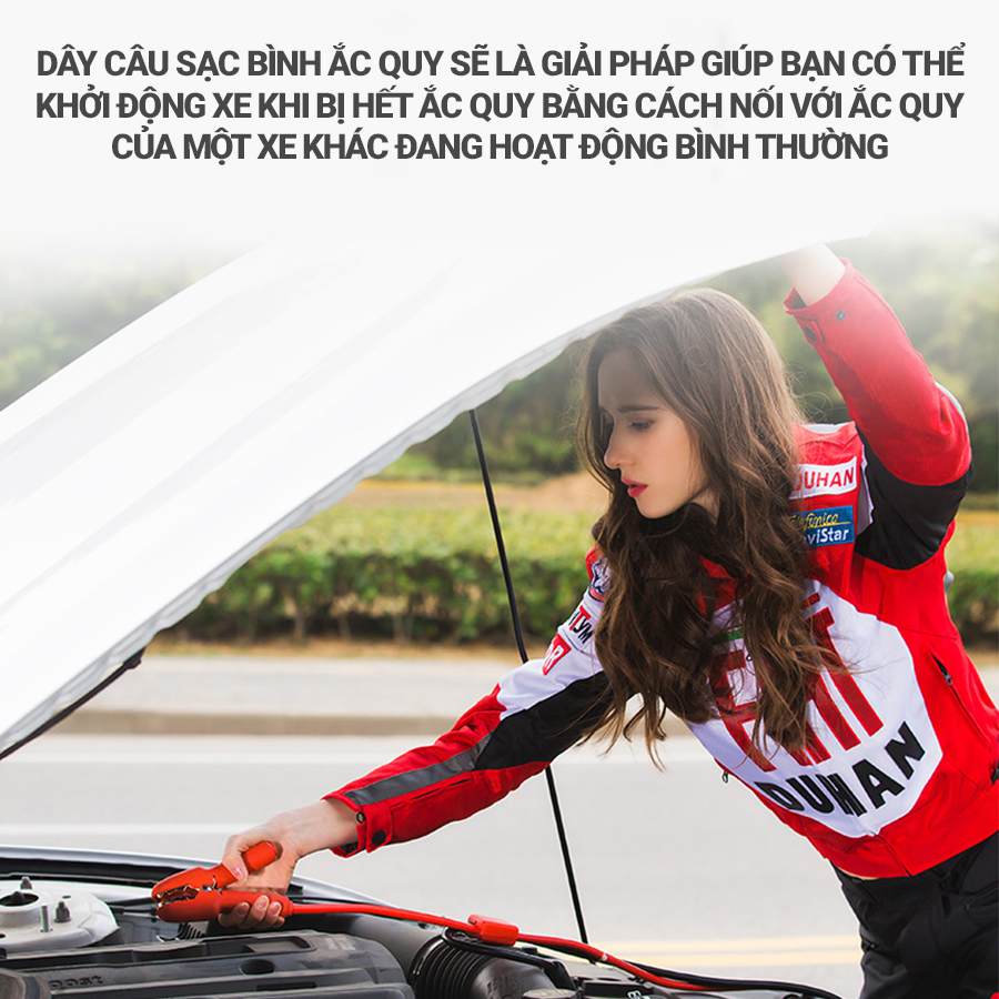 Dây Câu Bình Ắc Quy VIAIR ST306 500A Dài 3m