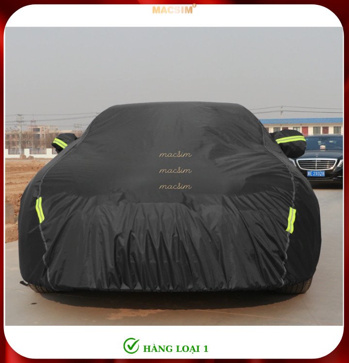 Bạt phủ ô tô dành cho Audi A3 thương hiệu MACSIM- màu đen - bạt phủ trong nhà và ngoài trời