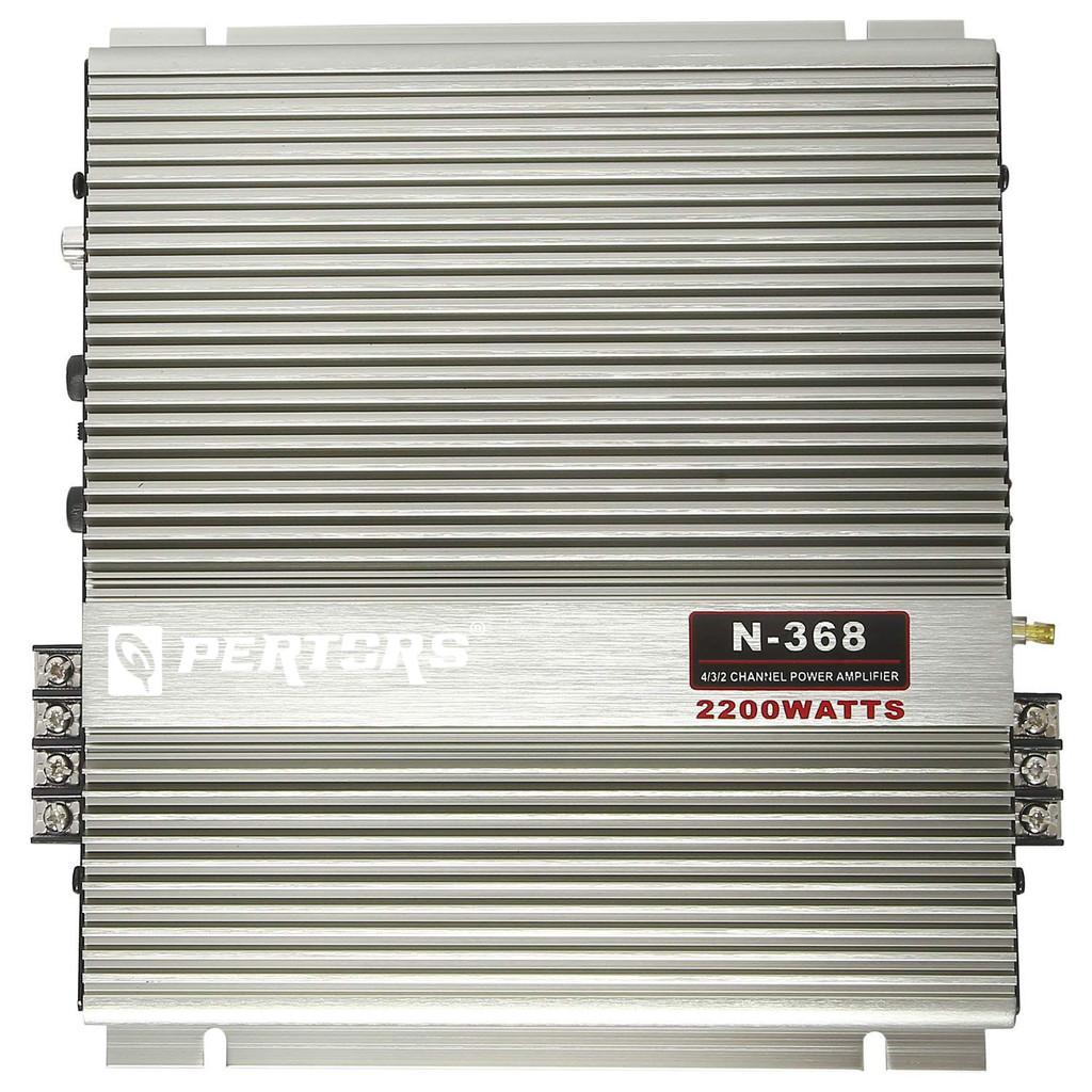 DSP QPertos Bộ Khuếch Đại Âm Thanh Ô Tô Kỹ Thuật Số Amplifier N-368 2200W 2 kênh lắp đặt sub gầm đôi cho ô tô