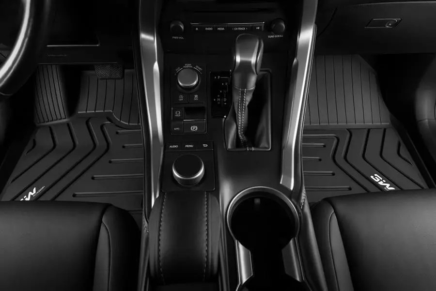 Thảm lót sàn xe ô tô LEXUS ES 2011 - 2017 Nhãn hiệu Macsim 3W chất liệu nhựa TPE đúc khuôn cao cấp - màu đen
