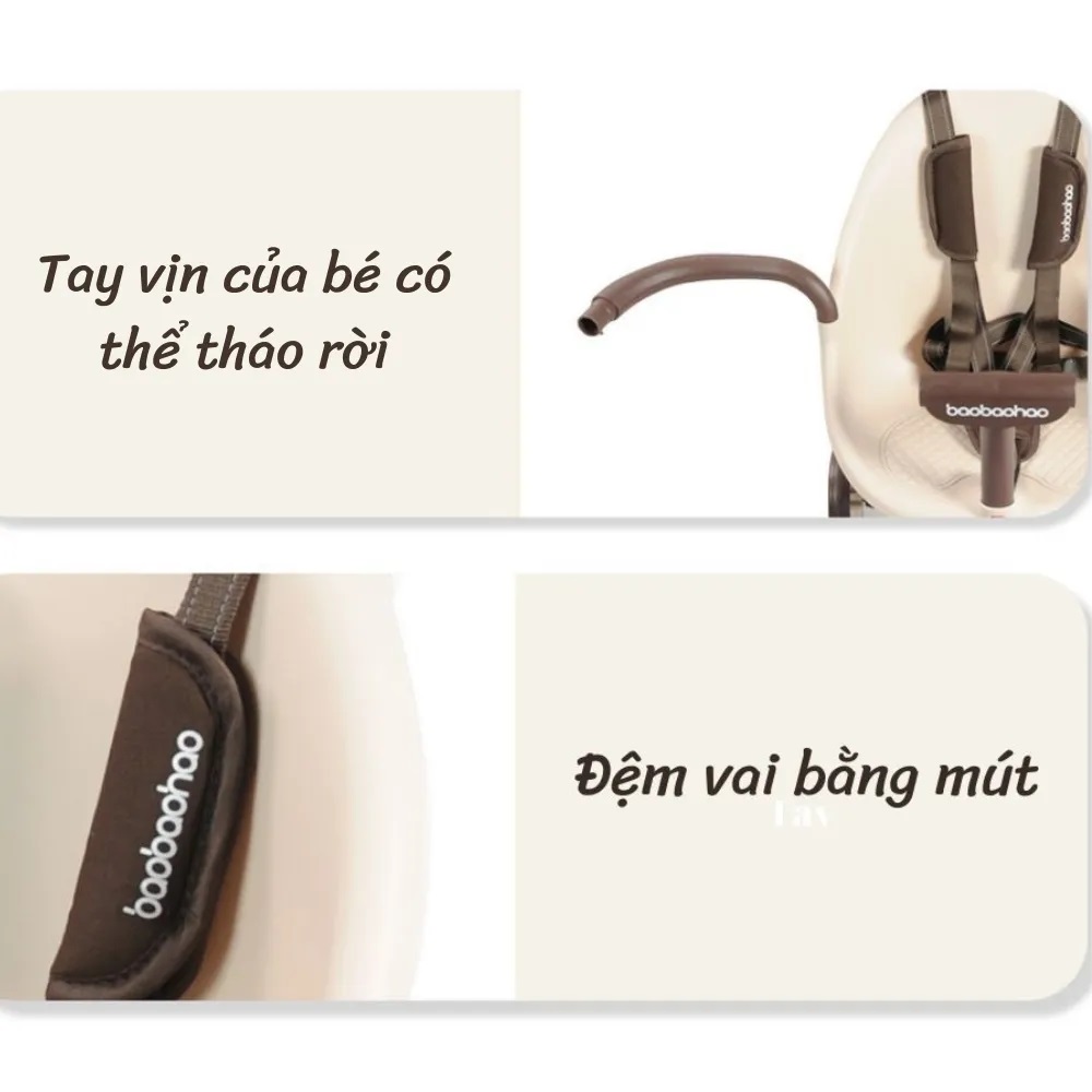 Xe Đẩy Gấp Gọn Baobaohao V7, Xe Đẩy 2 Chiều Gấp Siêu Gọn Tiện Mang Du Lịch