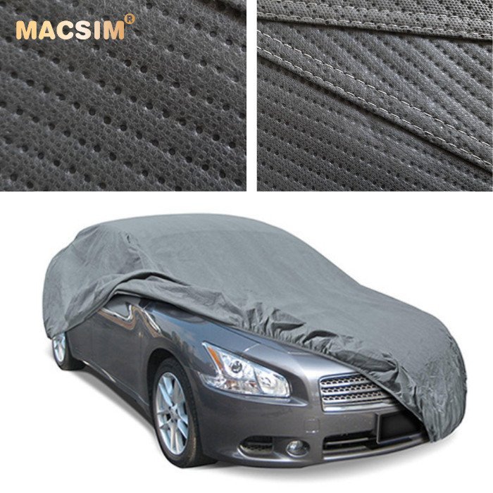 Bạt phủ ô tô chất liệu vải không dệt cao cấp thương hiệu MACSIM dành cho hãng xe Toyota Raize màu ghi - bạt phủ