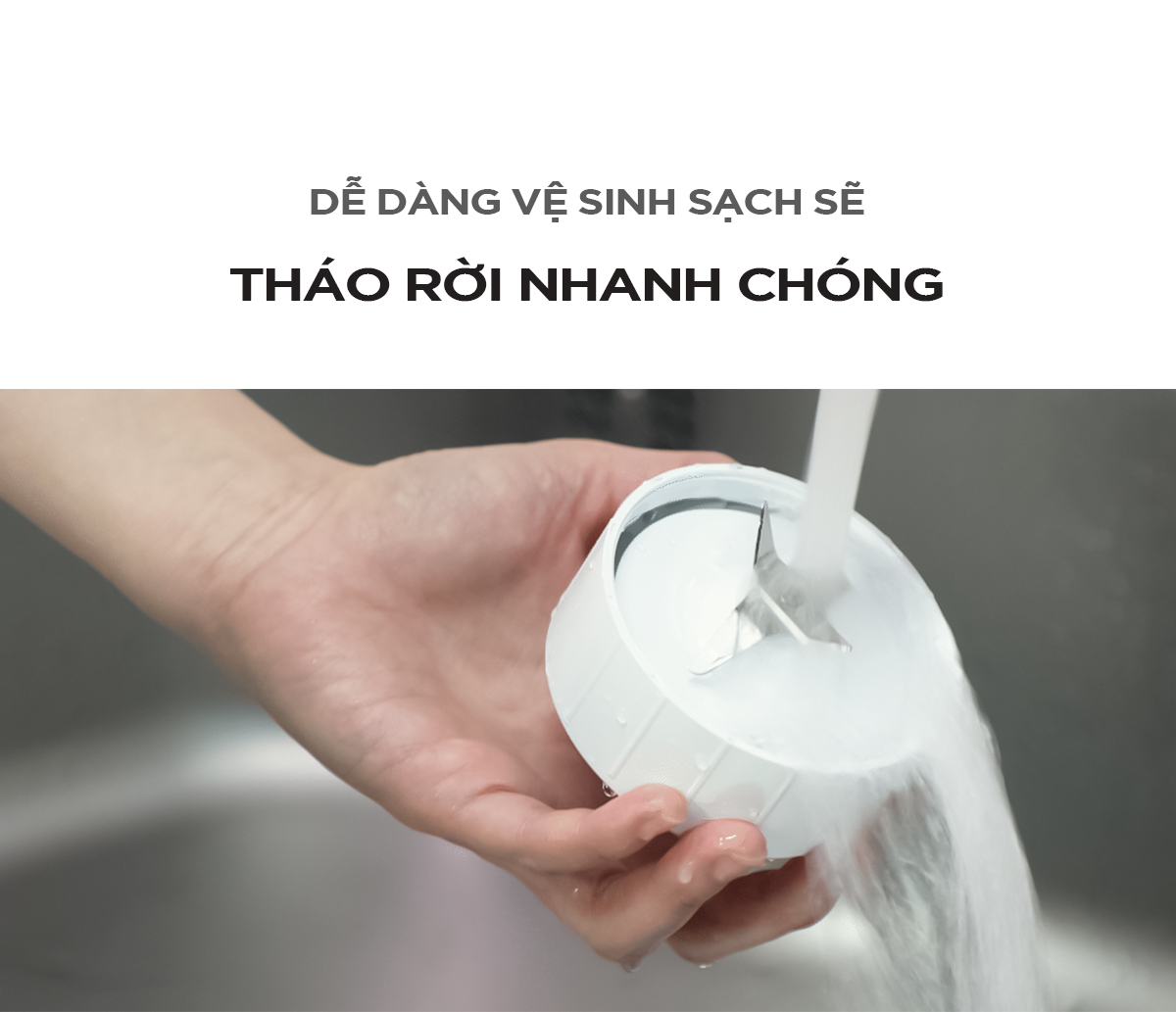 Máy Xay Sinh Tố Mini Cuckoo CFM-D60MGW-Thiết kế nhỏ gọn & hiện đại-Thao tác với 1 chạm-Hàng chính hãng