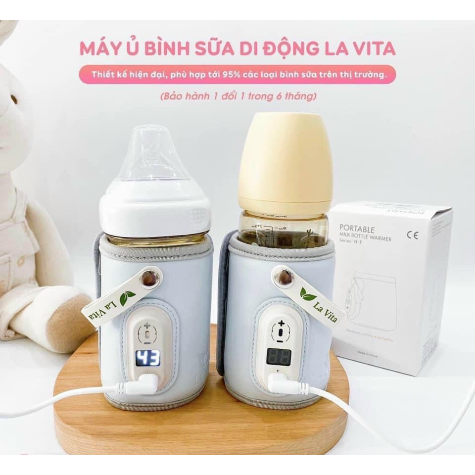 Máy ủ bình sữa di động thông minh La Vita - Máy hâm sữa tích điện Lavita