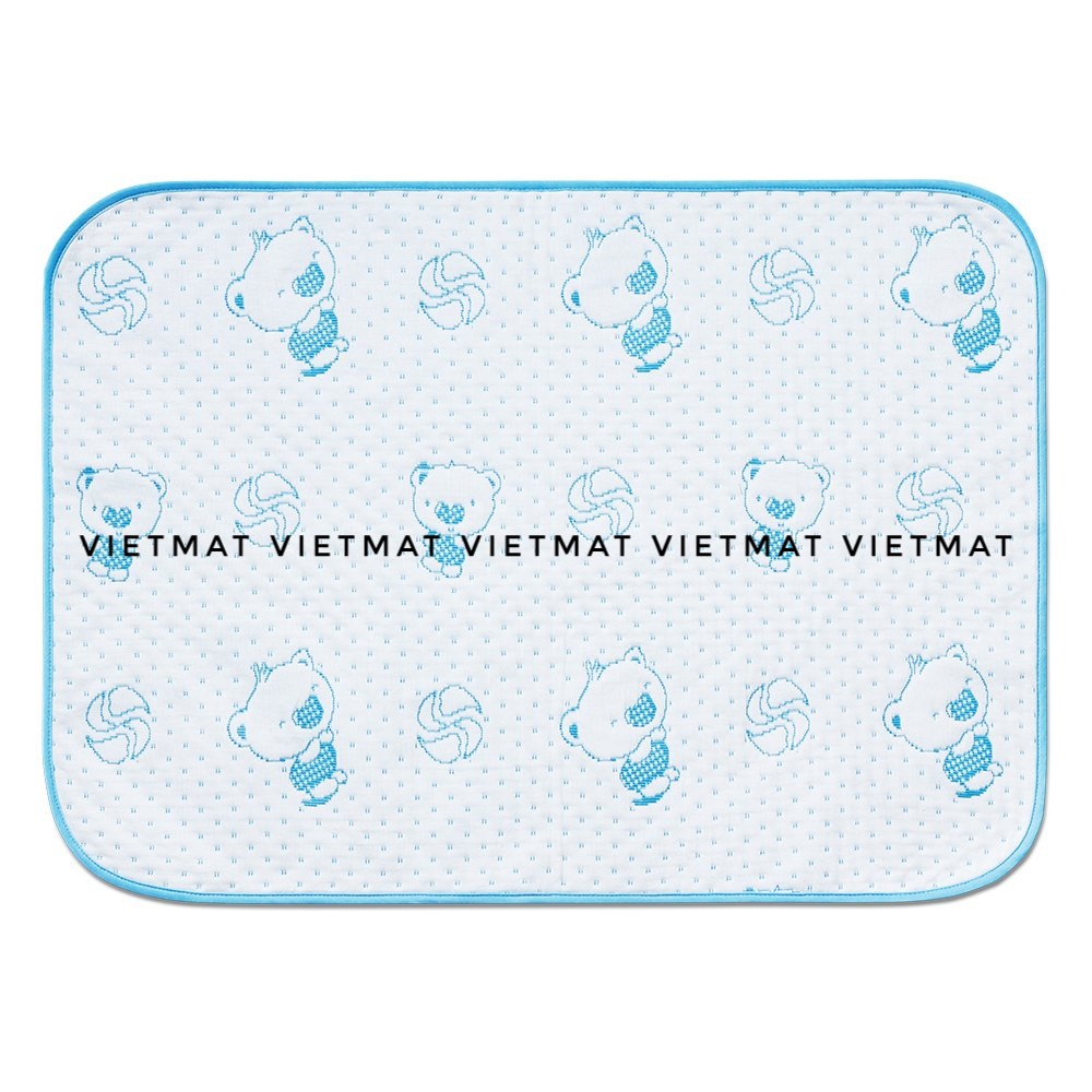 Combo 3 Tấm Lót Chống Thấm VIETMAT Màu Xanh (Size 50 x 70 cm)