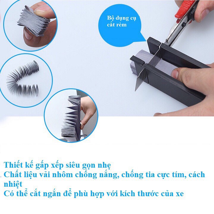 Rèm che nắng kính lái ô tô, xe hơi - chống nóng taplo cao cấp TPS-5609