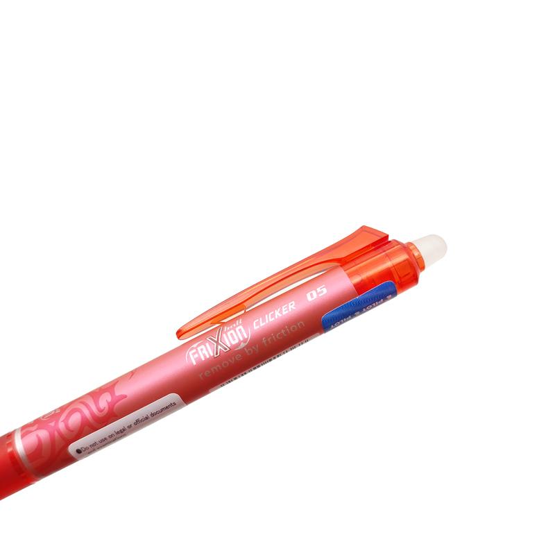 Bút Bi Bấm Xóa Được 0.5mm Pilot Frixion Clicker - Mực Đỏ