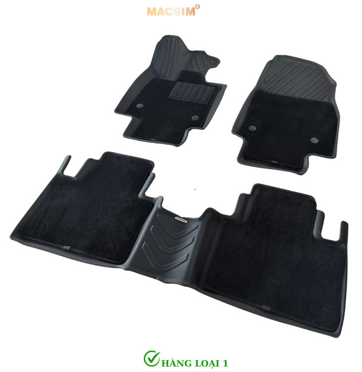 Thảm lót sàn (sd4) ô tô 2 lớp cao cấp dành cho xe Lexus RX 2023+ (sd4) nhãn hiệu Macsim chất liệu TPE màu đen