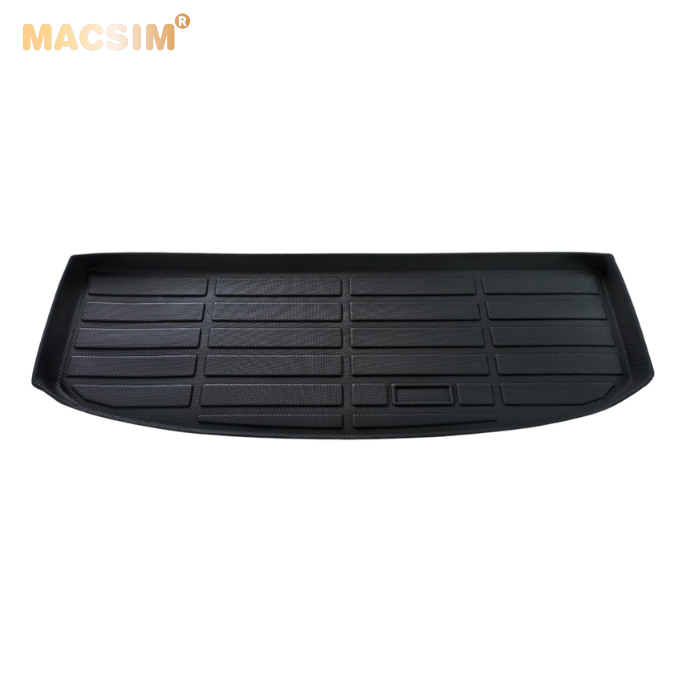 Thảm lót cốp xe ô Ford Everest 2016-2021 nhãn hiệu Macsim chất liệu TPE cao cấp màu đen