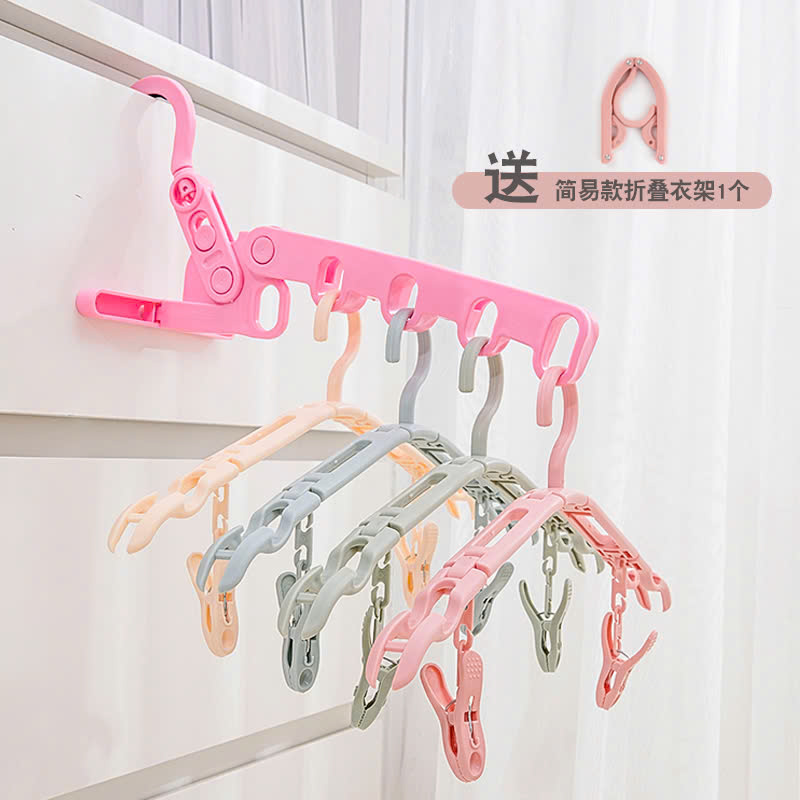 Móc Treo Quần Áo Gấp Gọn Đi Du Lịch, Đi Phượt - Móc Treo Đồ Xếp Gọn Có Kèm Kẹp