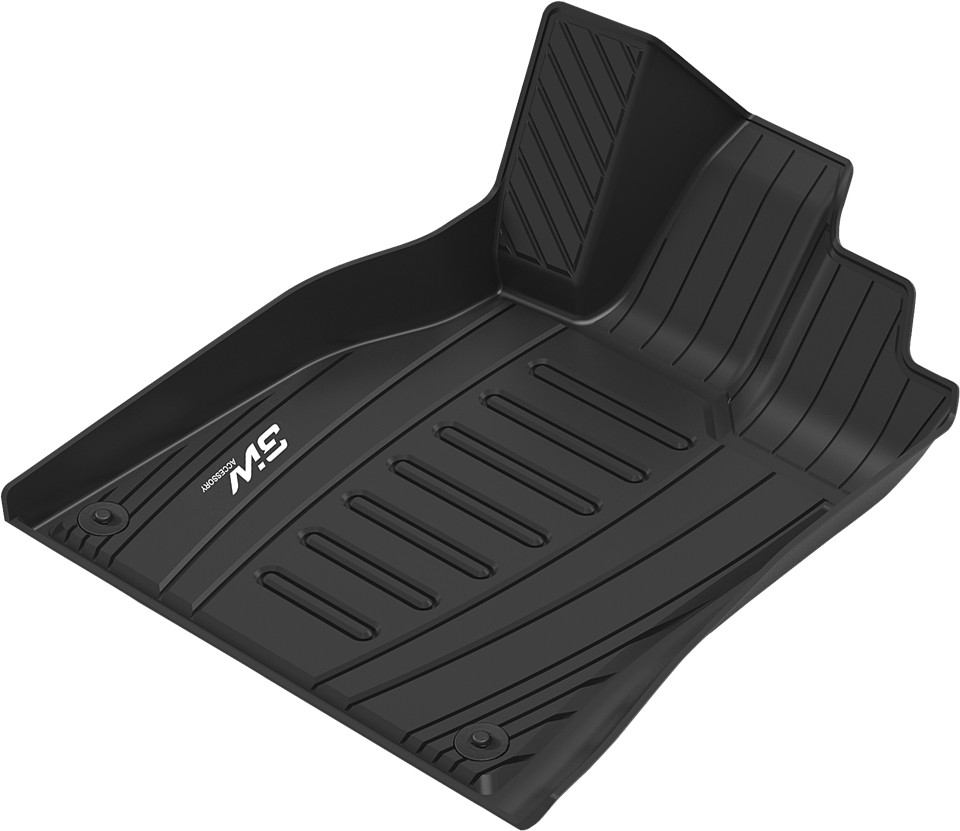 Thảm lót sàn xe ô tô Audi Q5 2009 - 2018 Nhãn hiệu Macsim 3W chất liệu nhựa TPE đúc khuôn cao cấp - màu đen
