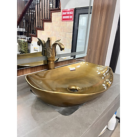 Chậu thuyền màu đồng GRL 8602A