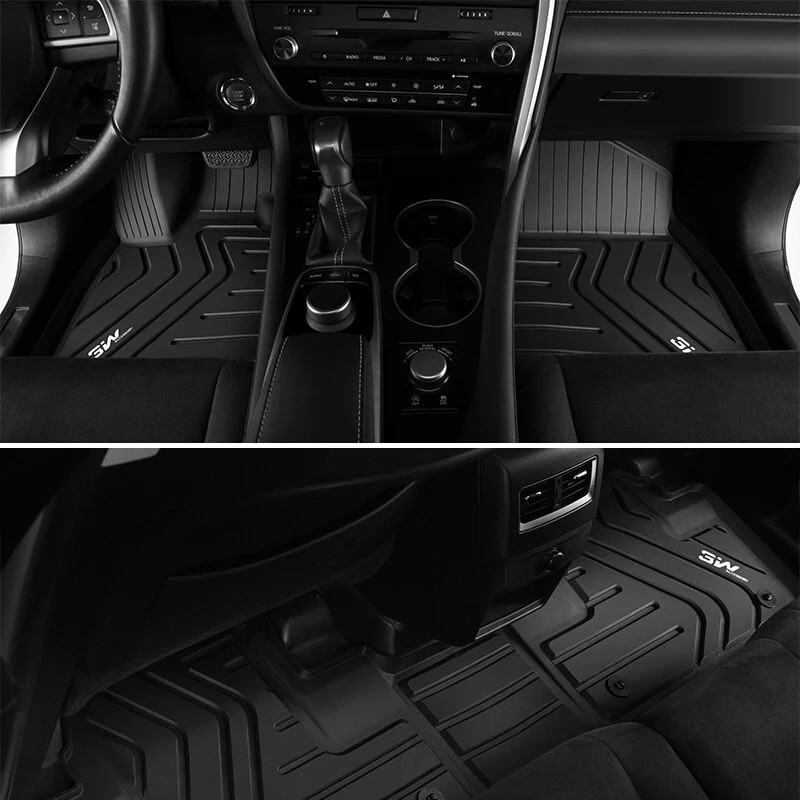 Thảm lót sàn xe ô tô Lexus GX 2012- đến nay Nhãn hiệu Macsim 3W chất liệu nhựa TPE đúc khuôn cao cấp - màu đen