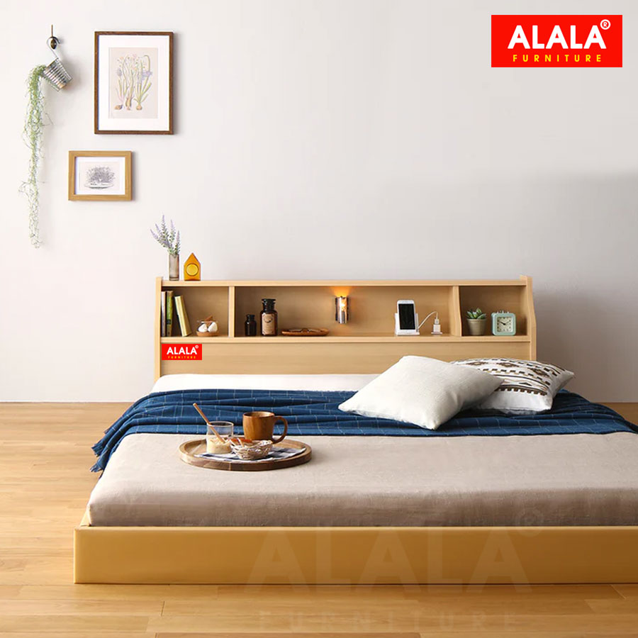 Giường thấp ALALA87 / Miễn phí vận chuyển và lắp đặt tận nơi/ Đổi trả 30 ngày/ Sản phẩm được bảo hành 5 năm từ thương hiệu ALALA/ Chịu lực 700kg