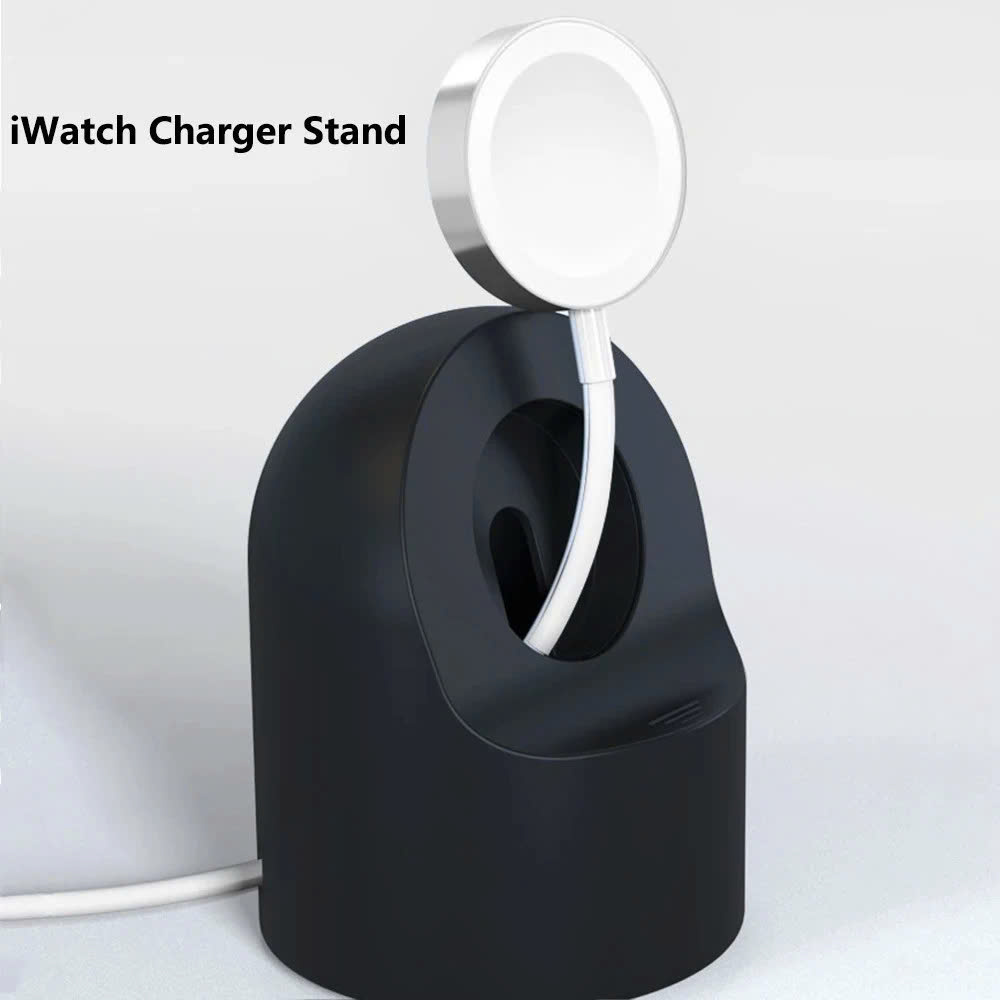 Giá Đỡ dành cho Dock Sạc Apple Watch Silicon Chống Đứt Gãy Dây Đế Sạc Đồng Hồ_ Hàng Nhập Khẩu