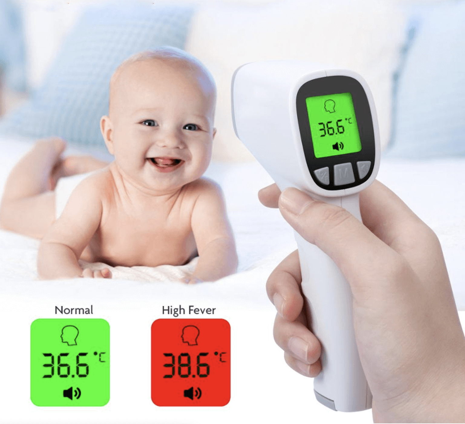 Nhiệt kế hồng ngoại Jumper JPD-FR202 đo trán