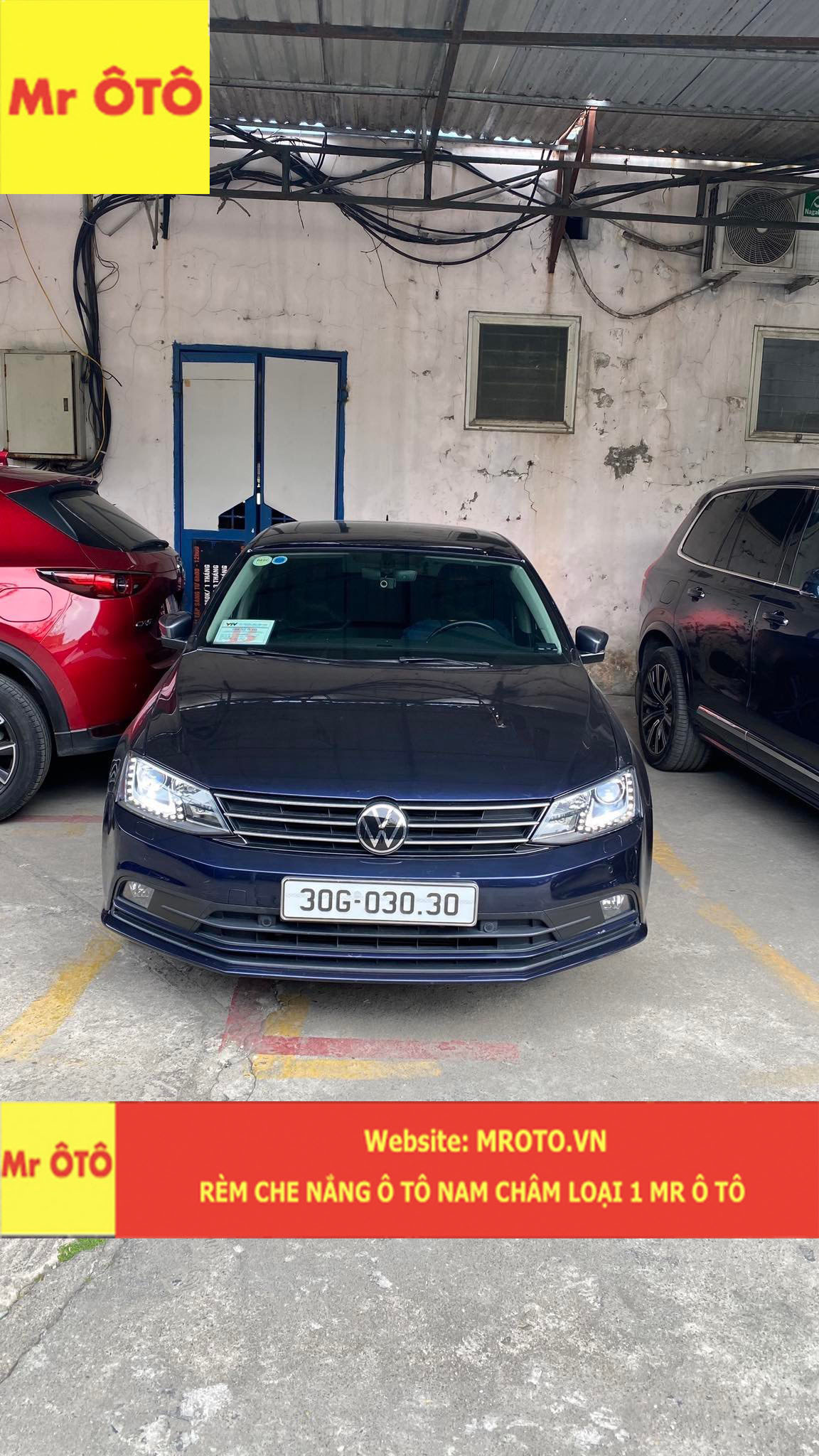 Rèm Che Nắng Xe Volkswagen Jetta Hàng Loại 1 Chuẩn From, Dày Dặn