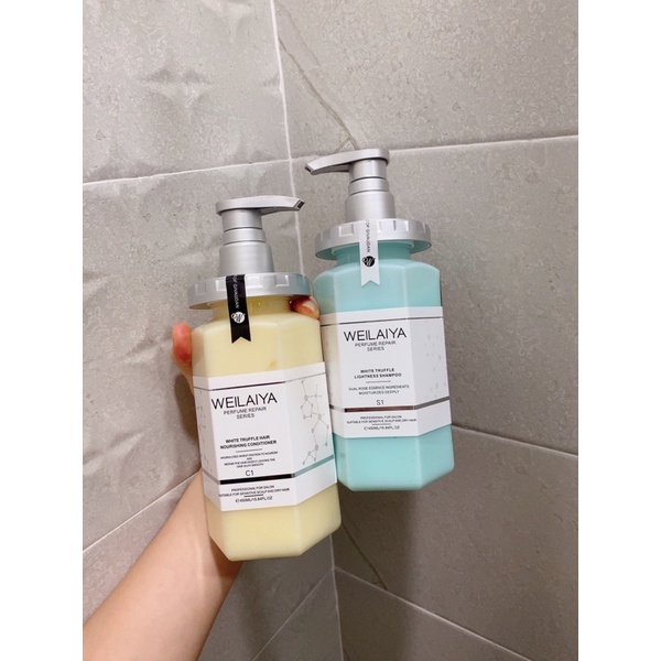 Bộ gội xả Nấm Truffle Weilaiya phục hồi đa tầng, giúp tóc mềm mượt 900ml